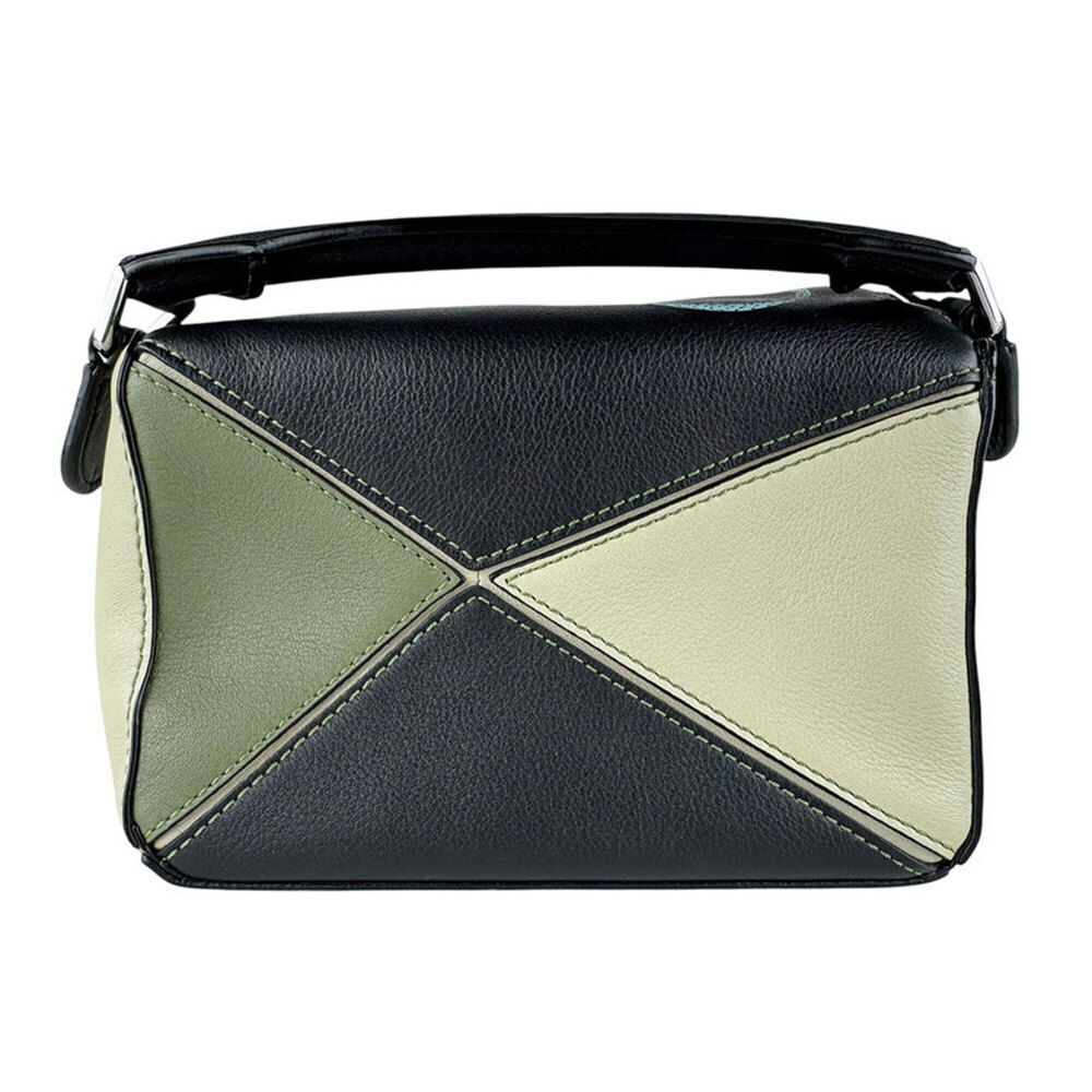 Loewe Paula's Ibiza Puzzle Bag Mini Leather Shoulder Bag, Green, Women's (z9771) - Picture 3 of 12